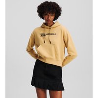 Karl Lagerfeld, Kapuzenpullover Mit Logo, Frau, Croissant, Größe: XS Karl Lagerfeld, Kapuzenpullover Mit Logo, Frau, Croissant, Größe: XS von Karl Lagerfeld
