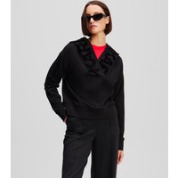 Karl Lagerfeld, Kapuzenpullover Mit Markantem Logo, Frau, Schwarz, Größe: XS von Karl Lagerfeld