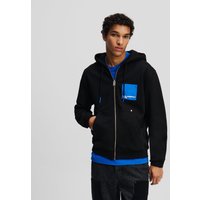 Karl Lagerfeld, Kapuzenpullover Mit Reissverschluss Und Box-logo, Mann, Schwarz, Größe: XS Karl Lagerfeld, Kapuzenpullover Mit Reissverschluss Und Box-logo, Mann, Schwarz, Größe: XS von Karl Lagerfeld