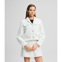 Karl Lagerfeld, Karl Essential Bouclé-jacke, Frau, Boucle Kentucky Blau Weiß, Größe: 32 Karl Lagerfeld, Karl Essential Bouclé-jacke, Frau, Boucle Kentucky Blau Weiß, Größe: 32 von Karl Lagerfeld