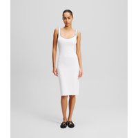 Karl Lagerfeld, Karl Essential Strickkleid, Frau, Weiss, Größe: XS Karl Lagerfeld, Karl Essential Strickkleid, Frau, Weiss, Größe: XS von Karl Lagerfeld