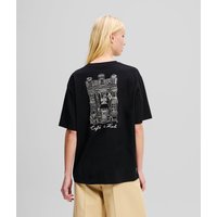 Karl Lagerfeld, Kl X Jorge Parra Oversized-t-shirt, Frau, Schwarz, Größe: XS von Karl Lagerfeld