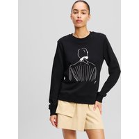 Karl Lagerfeld, Kl X Jorge Parra Sweatshirt, Frau, Schwarz, Größe: XS von Karl Lagerfeld