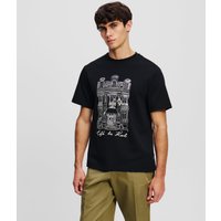 Karl Lagerfeld, Kl X Jorge Parra T-shirt, Mann, Schwarz, Größe: XS Karl Lagerfeld, Kl X Jorge Parra T-shirt, Mann, Schwarz, Größe: XS von Karl Lagerfeld