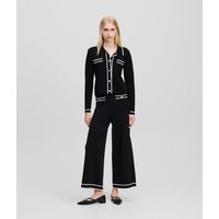 Karl Lagerfeld, Karl essential Strick-culottes, Frau, Weiss/Schwarz, Größe: XS Karl Lagerfeld, Karl essential Strick-culottes, Frau, Weiss/Schwarz, Größe: XS von Karl Lagerfeld