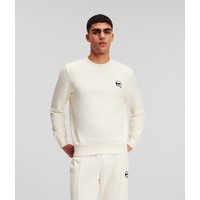 Karl Lagerfeld, Karl ikonik Sweatshirt Mit Aufnäher, Mann, Pristine, Größe: XS von Karl Lagerfeld