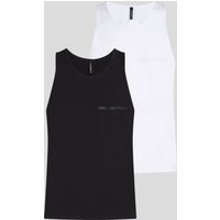 Karl Lagerfeld, Logo-tanktop – 2er-set, Mann, Weiss/Schwarz, Größe: XXL Karl Lagerfeld, Logo-tanktop – 2er-set, Mann, Weiss/Schwarz, Größe: XXL von Karl Lagerfeld