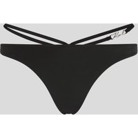 Karl Lagerfeld, Karl signatur-bikini-hose In V-form, Frau, Schwarz, Größe: XXL von Karl Lagerfeld