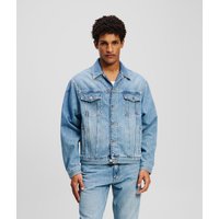Karl Lagerfeld, Monogram Jeansjacke, Mann, Mittelblau Denim Wash, Größe: XS Karl Lagerfeld, Monogram Jeansjacke, Mann, Mittelblau Denim Wash, Größe: XS von Karl Lagerfeld