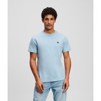 Karl Lagerfeld, Monogram T-shirt, Mann, Weiches Chambray, Größe: XS von Karl Lagerfeld