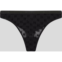 Karl Lagerfeld, Monogram Tanga, Frau, Schwarz, Größe: XS von Karl Lagerfeld