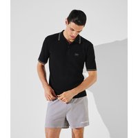 Karl Lagerfeld, Kl X Borsalino Strick-poloshirt, Mann, Schwarz, Größe: XS Karl Lagerfeld, Kl X Borsalino Strick-poloshirt, Mann, Schwarz, Größe: XS von Karl Lagerfeld