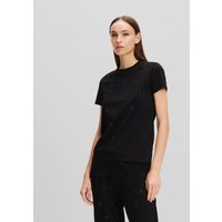 Karl Lagerfeld, Monogram Hemd Mit Strassbesatz, Frau, Schwarz, Größe: XS Karl Lagerfeld, Monogram Hemd Mit Strassbesatz, Frau, Schwarz, Größe: XS von Karl Lagerfeld