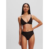 Karl Lagerfeld, Monogram triangel-bh Aus Mesh, Frau, Schwarz, Größe: XS Karl Lagerfeld, Monogram triangel-bh Aus Mesh, Frau, Schwarz, Größe: XS von Karl Lagerfeld