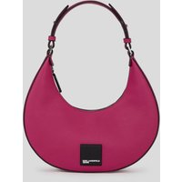 Karl Lagerfeld, Kleine Klj halbmond-schultertasche, Frau, Festival Fuchsia, Größe: X00 von Karl Lagerfeld