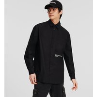 Karl Lagerfeld, Hemd Mit Normaler Passform, Mann, Schwarz, Größe: XS Karl Lagerfeld, Hemd Mit Normaler Passform, Mann, Schwarz, Größe: XS von Karl Lagerfeld
