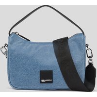Karl Lagerfeld, Klj mini-hobo-tasche Mit Beschichtung Und Box-logo, Frau, Beschichtetes Blau, Größe: One size Karl Lagerfeld, Klj mini-hobo-tasche Mit Beschichtung Und Box-logo, Frau, Beschichtetes Blau, Größe: One size von Karl Lagerfeld