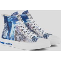 Karl Lagerfeld, Klj x atelier reservé vulc Sneaker Mit Hohem Schaft, Frau, Weiss/Blau, Größe: 37 Karl Lagerfeld, Klj x atelier reservé vulc Sneaker Mit Hohem Schaft, Frau, Weiss/Blau, Größe: 37 von Karl Lagerfeld