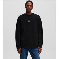 Karl Lagerfeld, Langarm-t-shirt, Mann, Schwarz, Größe: XS von Karl Lagerfeld