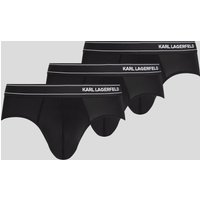 Karl Lagerfeld, Leichte Slips Mit Logo – 3er-set, Mann, Schwarz, Größe: XL Karl Lagerfeld, Leichte Slips Mit Logo – 3er-set, Mann, Schwarz, Größe: XL von Karl Lagerfeld