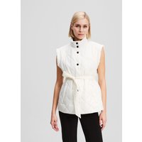 Karl Lagerfeld, Leichte Steppweste, Frau, Off White, Größe: XS von Karl Lagerfeld