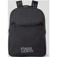 Karl Lagerfeld, Logo Rucksack, Mann, Schwarz, Größe: One size von Karl Lagerfeld