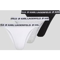 Karl Lagerfeld, Logo-slips Im Brazilian-stil – 3er-pack, Frau, Schwarz/Weiss/Grau, Größe: XL Karl Lagerfeld, Logo-slips Im Brazilian-stil – 3er-pack, Frau, Schwarz/Weiss/Grau, Größe: XL von Karl Lagerfeld