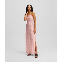 Karl Lagerfeld, Mesh-maxikleid Mit Monogramm, Frau, Roter All-Over-Monogramm-Druck, Größe: XS Karl Lagerfeld, Mesh-maxikleid Mit Monogramm, Frau, Roter All-Over-Monogramm-Druck, Größe: XS von Karl Lagerfeld