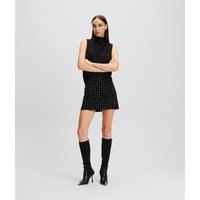 Karl Lagerfeld, Minirock Mit Strasssteinen, Frau, Schwarz, Größe: 38 von Karl Lagerfeld