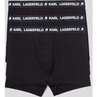 Karl Lagerfeld, Monochrome Boxershorts Mit Logo – 3er-pack, Mann, Schwarz, Größe: XS Karl Lagerfeld, Monochrome Boxershorts Mit Logo – 3er-pack, Mann, Schwarz, Größe: XS von Karl Lagerfeld