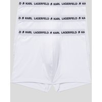 Karl Lagerfeld, Monochrome Boxershorts Mit Logo – 3er-pack, Mann, Weiss, Größe: XS Karl Lagerfeld, Monochrome Boxershorts Mit Logo – 3er-pack, Mann, Weiss, Größe: XS von Karl Lagerfeld