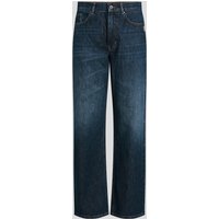 Karl Lagerfeld, Monogram Gerade Geschnittene Jeans, Mann, Rinse Blau, Größe: 30 von Karl Lagerfeld