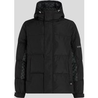 Karl Lagerfeld, Monogram Pufferjacke, Mann, Schwarz, Größe: XS von Karl Lagerfeld