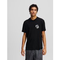 Karl Lagerfeld, Monogram T-shirt, Mann, Schwarz, Größe: XL Karl Lagerfeld, Monogram T-shirt, Mann, Schwarz, Größe: XL von Karl Lagerfeld