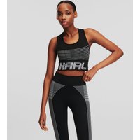 Karl Lagerfeld, Nahtloses Athleisure-tanktop, Frau, Schwarz, Größe: XS Karl Lagerfeld, Nahtloses Athleisure-tanktop, Frau, Schwarz, Größe: XS von Karl Lagerfeld