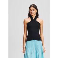 Karl Lagerfeld, Neckholder-top Aus Strick, Frau, Schwarz, Größe: XS von Karl Lagerfeld