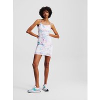 Karl Lagerfeld, Netzkleid Mit Blumenprint, Frau, Blumen-Allover-Print Weiß, Größe: XS Karl Lagerfeld, Netzkleid Mit Blumenprint, Frau, Blumen-Allover-Print Weiß, Größe: XS von Karl Lagerfeld