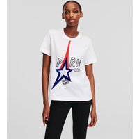 Karl Lagerfeld, Paris-t-shirt, Frau, Weiss, Größe: XS von Karl Lagerfeld