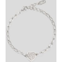 Karl Lagerfeld, Pavé-anhänger-armband, Frau, Silver, Größe: One size Karl Lagerfeld, Pavé-anhänger-armband, Frau, Silver, Größe: One size von Karl Lagerfeld