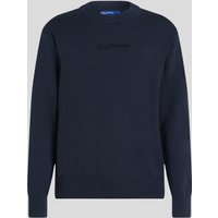 Karl Lagerfeld, Pullover In Regulärer Passform, Mann, Dunkler Schiefer, Größe: XS von Karl Lagerfeld