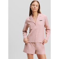 Karl Lagerfeld, Pyjama-set Mit Shorts Mit Logo, Frau, Alte Rose, Größe: XS Karl Lagerfeld, Pyjama-set Mit Shorts Mit Logo, Frau, Alte Rose, Größe: XS von Karl Lagerfeld