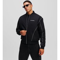 Karl Lagerfeld, Reflektierende, Wendbare Bomberjacke, Mann, Schwarz, Größe: XS Karl Lagerfeld, Reflektierende, Wendbare Bomberjacke, Mann, Schwarz, Größe: XS von Karl Lagerfeld