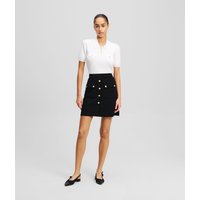 Karl Lagerfeld, Rock Mit Knopfdetail, Frau, Schwarz, Größe: XS Karl Lagerfeld, Rock Mit Knopfdetail, Frau, Schwarz, Größe: XS von Karl Lagerfeld