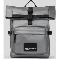 Karl Lagerfeld, Roll-top-rucksack, Mann, Gunmetal, Größe: One size von Karl Lagerfeld
