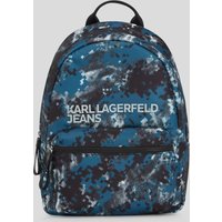 Karl Lagerfeld, Rucksack Aus Nylon Mit Digitaldruck, Mann, Digitaler Uniform-Vollflächendruck Grün, Größe: One size von Karl Lagerfeld