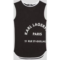 Karl Lagerfeld, Rue st-guillaume-kleid Für Mädchen, unisex, Schwarz, Größe: L3Y von Karl Lagerfeld