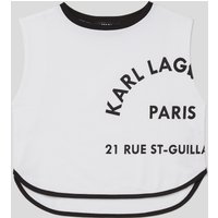 Karl Lagerfeld, Rue st-guillaume-t-shirt Für Mädchen, unisex, Weiss, Größe: L5Y von Karl Lagerfeld