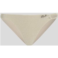 Karl Lagerfeld, Schimmerndes Bikini-höschen, Frau, Champagner, Größe: XS von Karl Lagerfeld