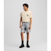 Karl Lagerfeld, Shorts In Distressed-optik, Mann, Acid Hellblau Destructe, Größe: 34 von Karl Lagerfeld