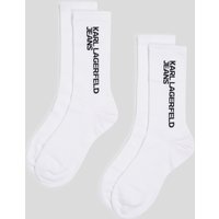 Karl Lagerfeld, Socken Mit Logo – 2er-set, Frau, Weiss, Größe: One size Karl Lagerfeld, Socken Mit Logo – 2er-set, Frau, Weiss, Größe: One size von Karl Lagerfeld